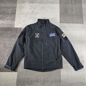 Condor Phantom Soft Shell‎ 606 Tactical Jacket Full Zip Size M Black Gun Patches